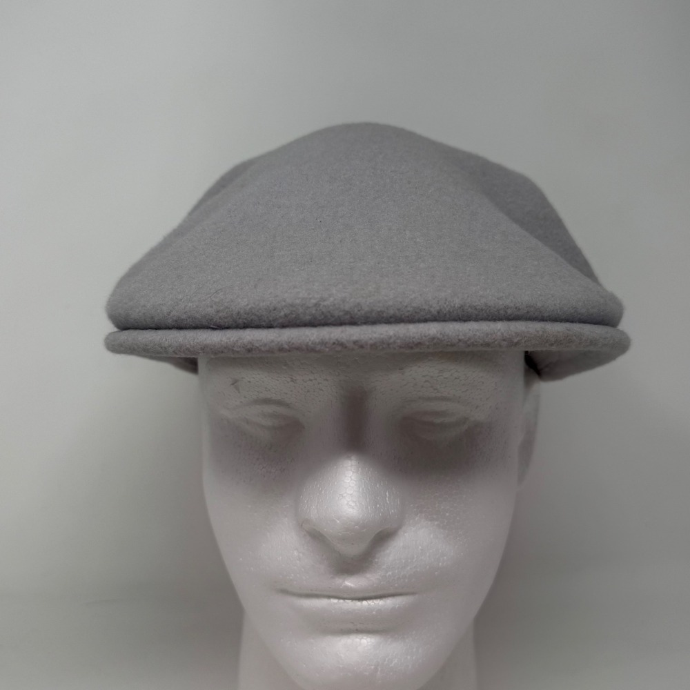 Kangol‎ 504 Wool Cap Mens Small Light Grey Flat Ivy Hat 0258BC03HW Pure New Wool